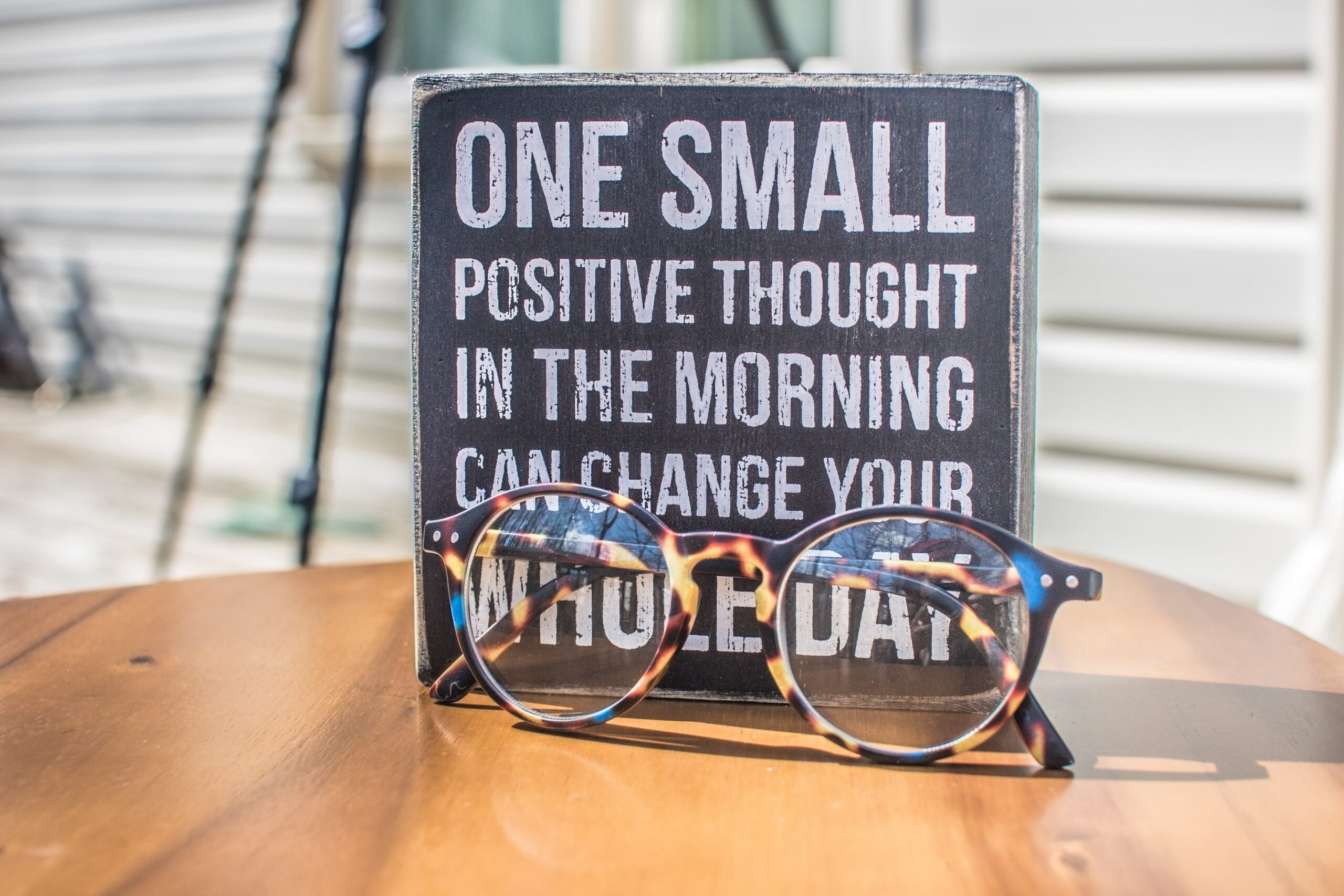 Positive Decorative Wooden Sign